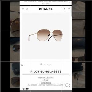 Chanel Aviator Sunglasses